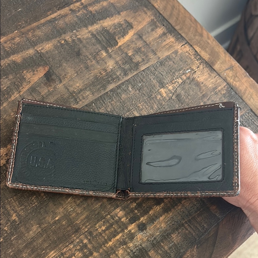 Brown and Black Myra Western cowhide &leather Wallet - Picture 4 of 5